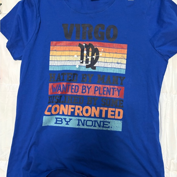 Port and Company Blue Virgo Graphic Tee - Picture 1 of 7